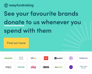 easy fundraising – See your favourite brands donate to us whenever you spend with them