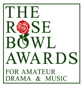 logo with text "The Rose Bowl awards for amateur drama & music"