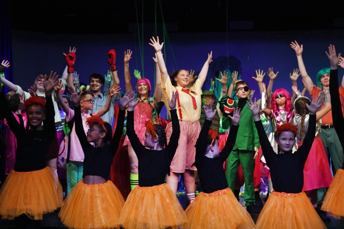 the cast of SpongeBob the musical