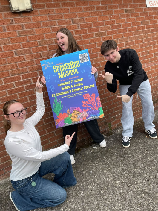 the cast of SpongeBob the musical
