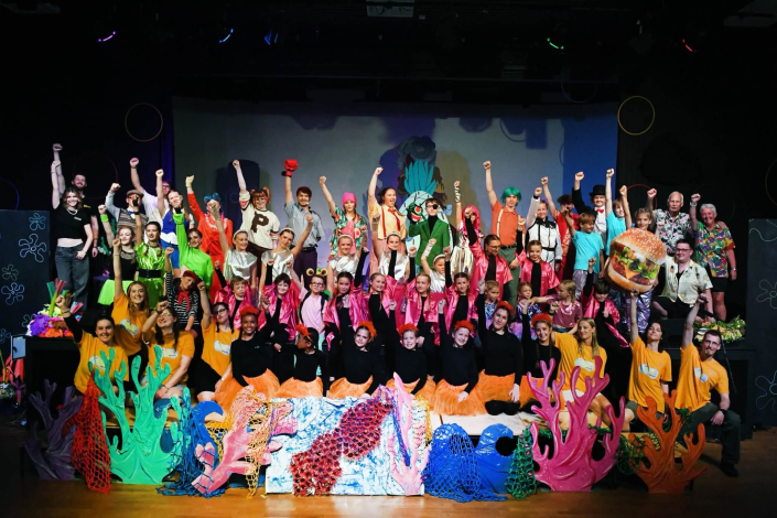 the cast of SpongeBob the musical